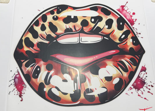 Textil Sticker- Leo lips 4