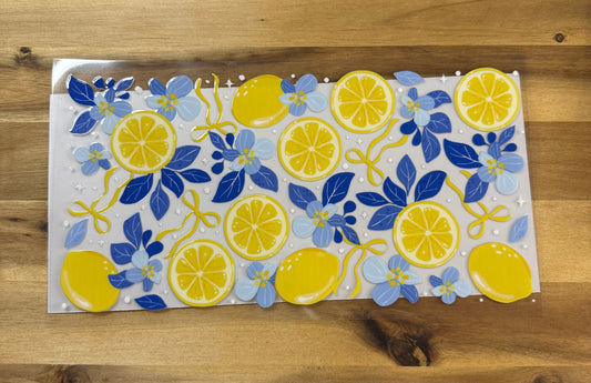 Lemon and Blue flowers