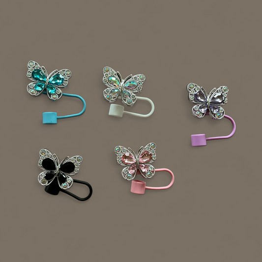 🦋✨ Butterfly Sparkle Trinkhalmabdeckungen – Glam Edition ✨🦋
