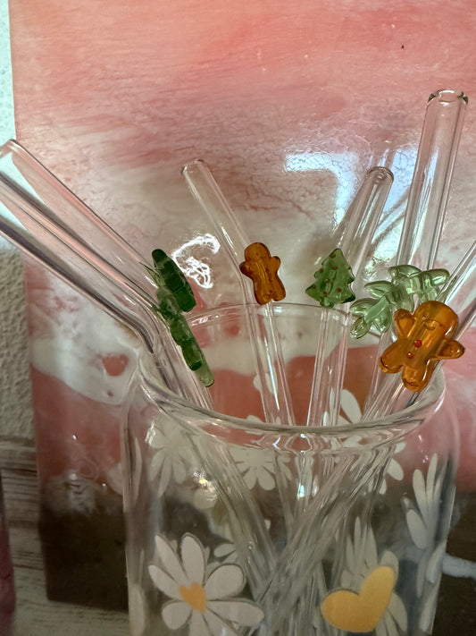 Glasstrohhalme – Winter & Weihnachts-Edition 🎄❄️🍪