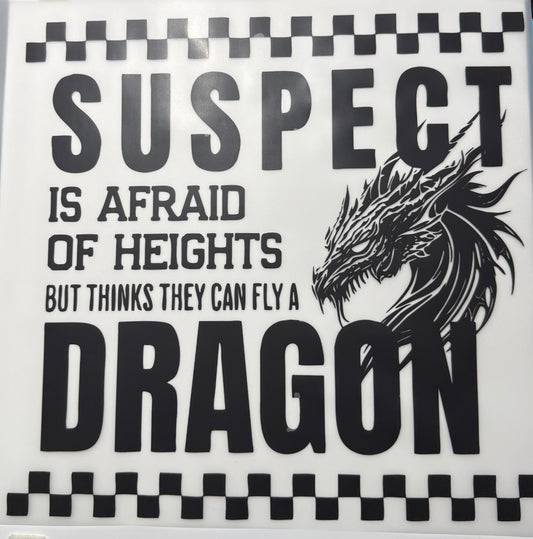 Textil Sticker suspect is afraid of ….