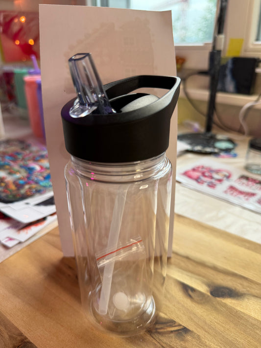 ✨ Snowglobe-Becher Flip-Top-Verschluss mit Trinkhalm – individuell & einzigartig ✨