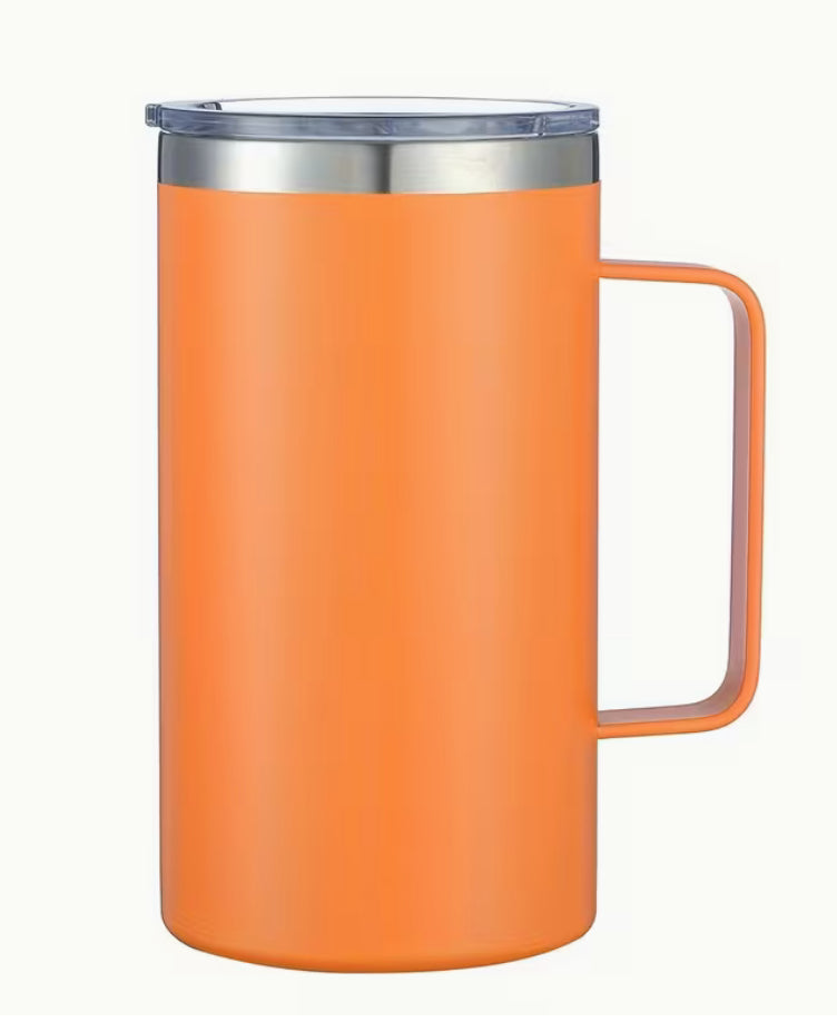 Edelstahl Becher mit Henkel