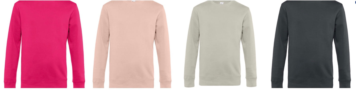 Live Unisex Sweatshirt – personalisiert mit Wunsch-Sticker