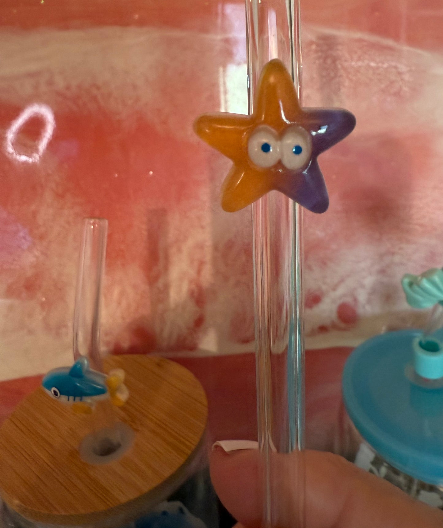Glasstrohhalme mit Meeres-Freunden – Hai & Seestern 🐬⭐