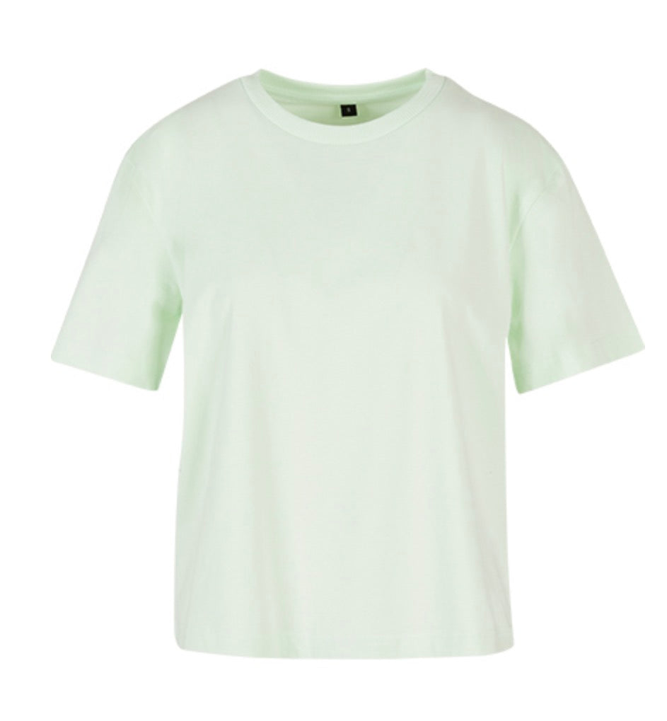 Live T-Shirt Oversized aus Baumwolle – personalisiert mit Wunsch-Sticker