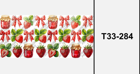 T33-284 Erdbeermarmelade und Schleifen