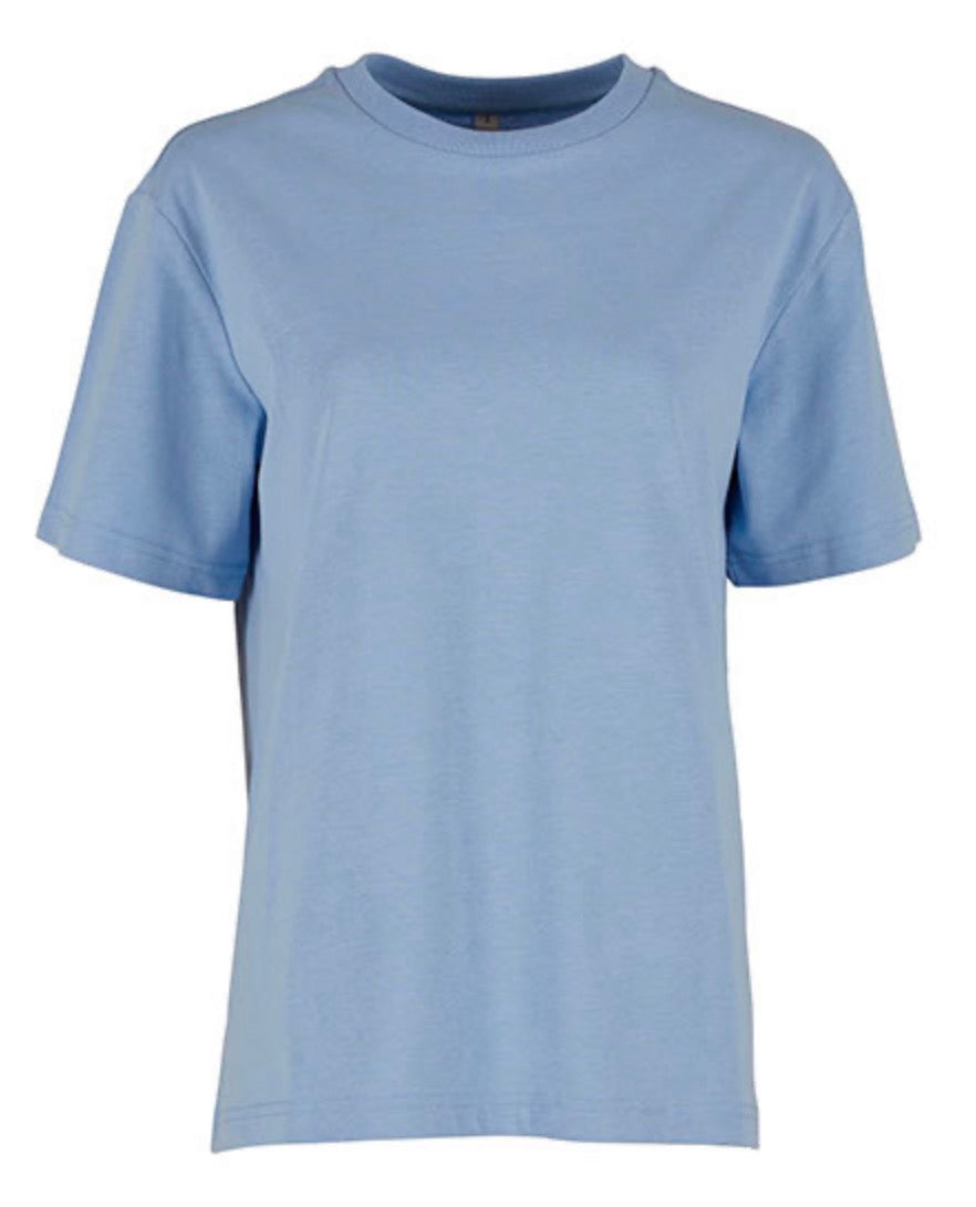 Live T-Shirt Oversized aus Baumwolle – personalisiert mit Wunsch-Sticker