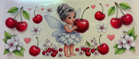 Kid girl cherry