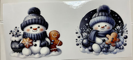 Schneemann Christmas blau