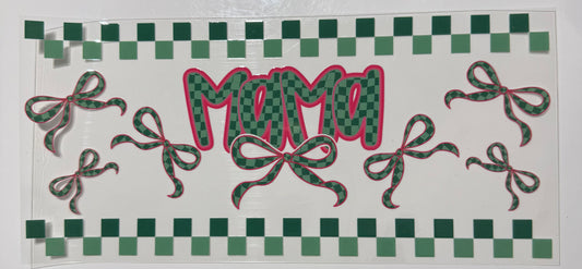 Grün Leo  Mama mit Schleifen