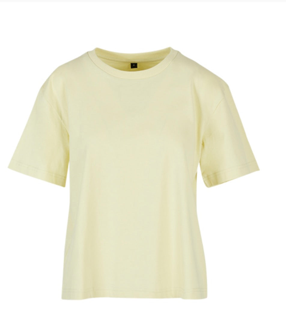 Live T-Shirt Oversized aus Baumwolle – personalisiert mit Wunsch-Sticker