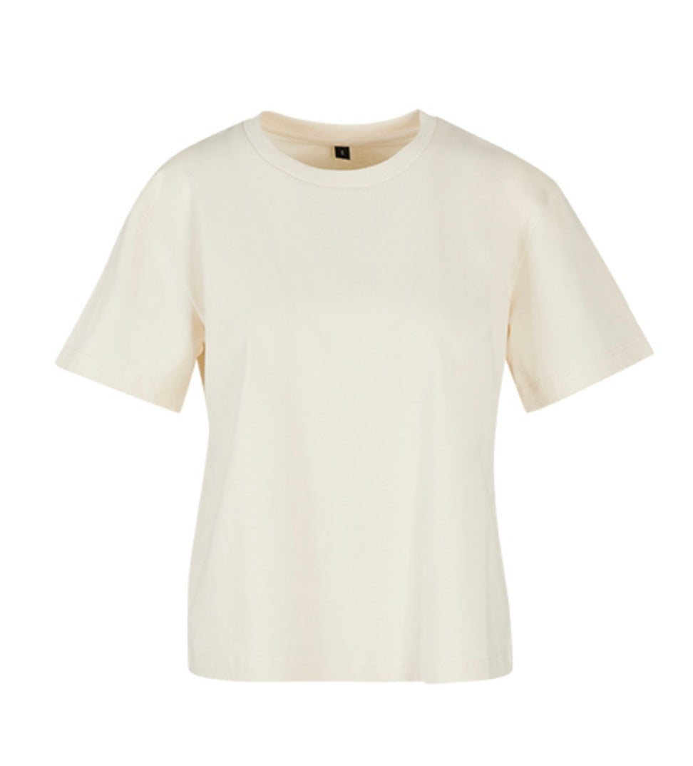 Live T-Shirt Oversized aus Baumwolle – personalisiert mit Wunsch-Sticker