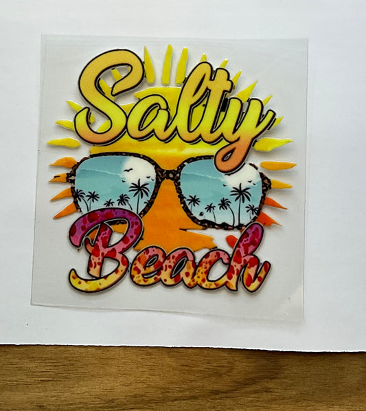 Salty beach single sticker