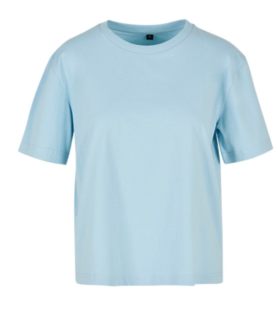 Live T-Shirt Oversized aus Baumwolle – personalisiert mit Wunsch-Sticker