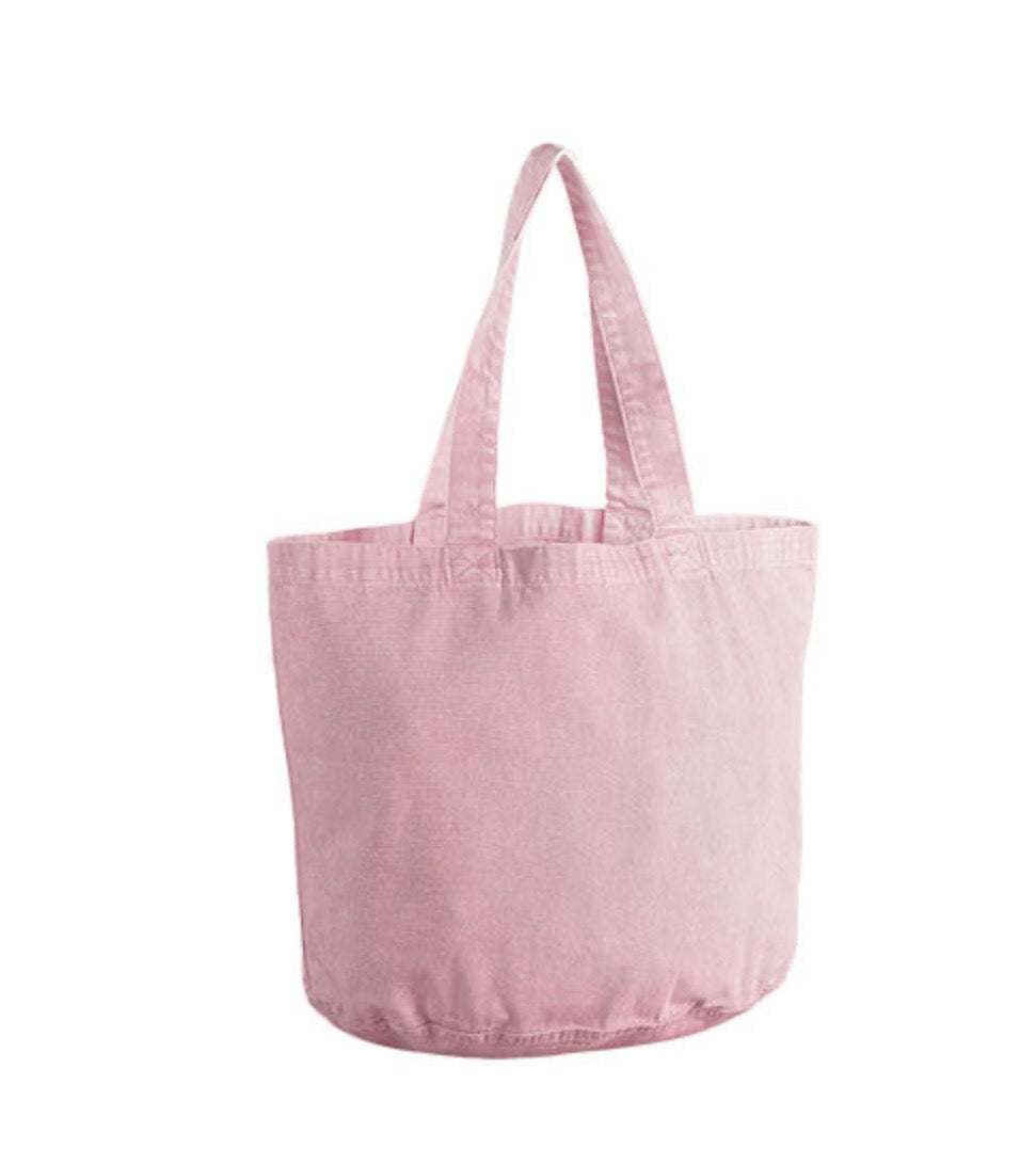 Vintage Shopper Bag – personalisiert mit Wunsch-Sticker
