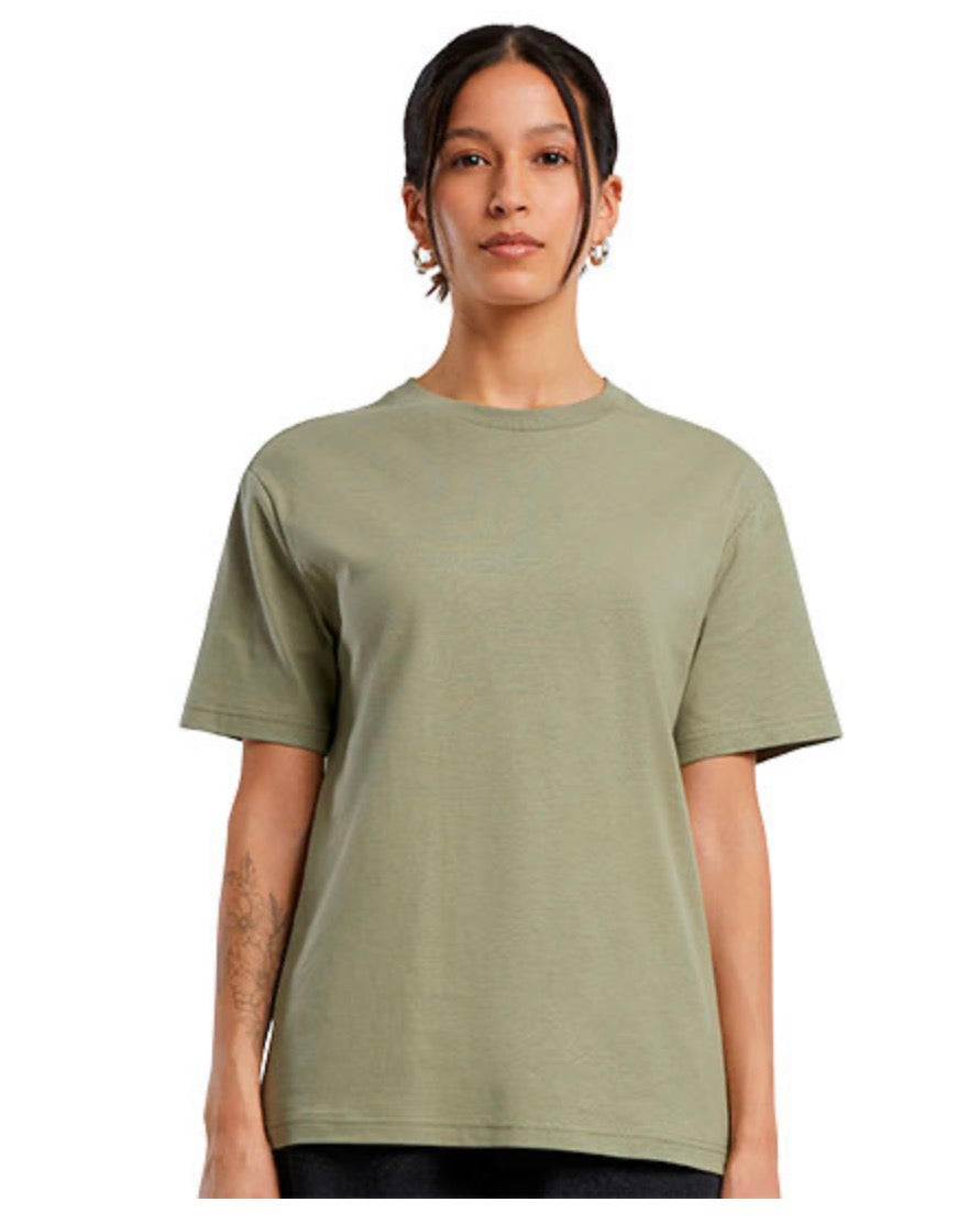 Live T-Shirt Oversized aus Baumwolle – personalisiert mit Wunsch-Sticker