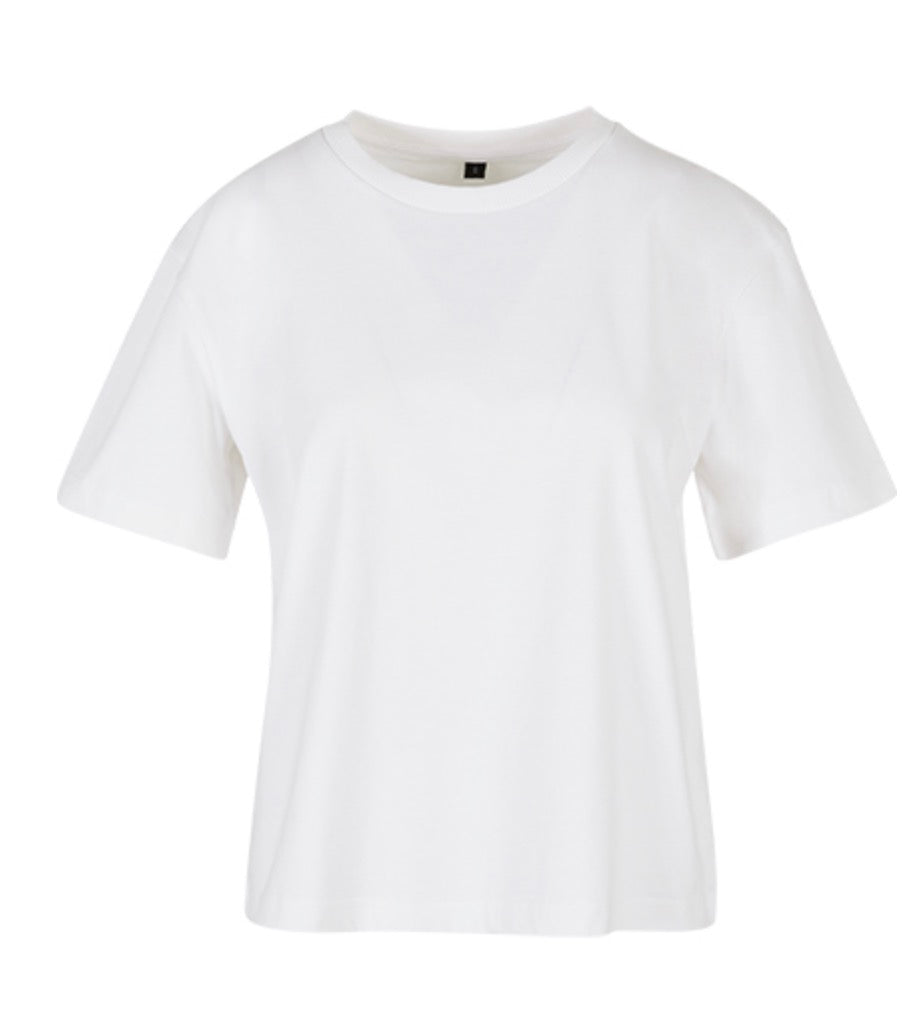 Live T-Shirt Oversized aus Baumwolle – personalisiert mit Wunsch-Sticker