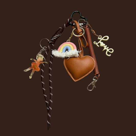 🤎 „Cocoa Love“ – Taschen- & Schlüsselanhänger (Unikat)