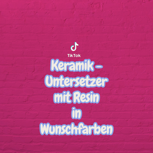 TikTok live Shopping 🎨 Keramik - Untersetzer mit Resin in Wunschfarben – individuell & kunstvoll
