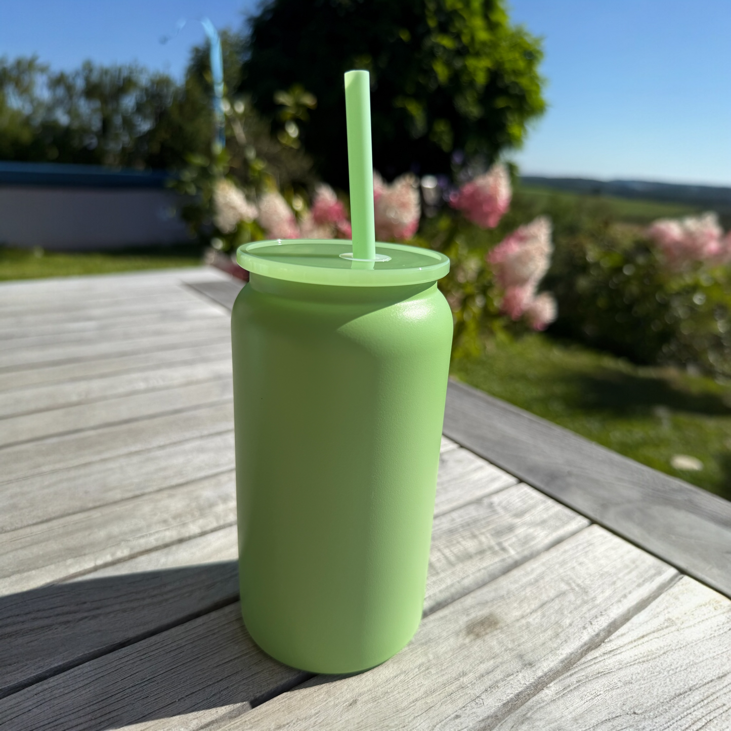 Edelstahl Becher in Wunschfarben (3 Farben) gegossen mit Resin