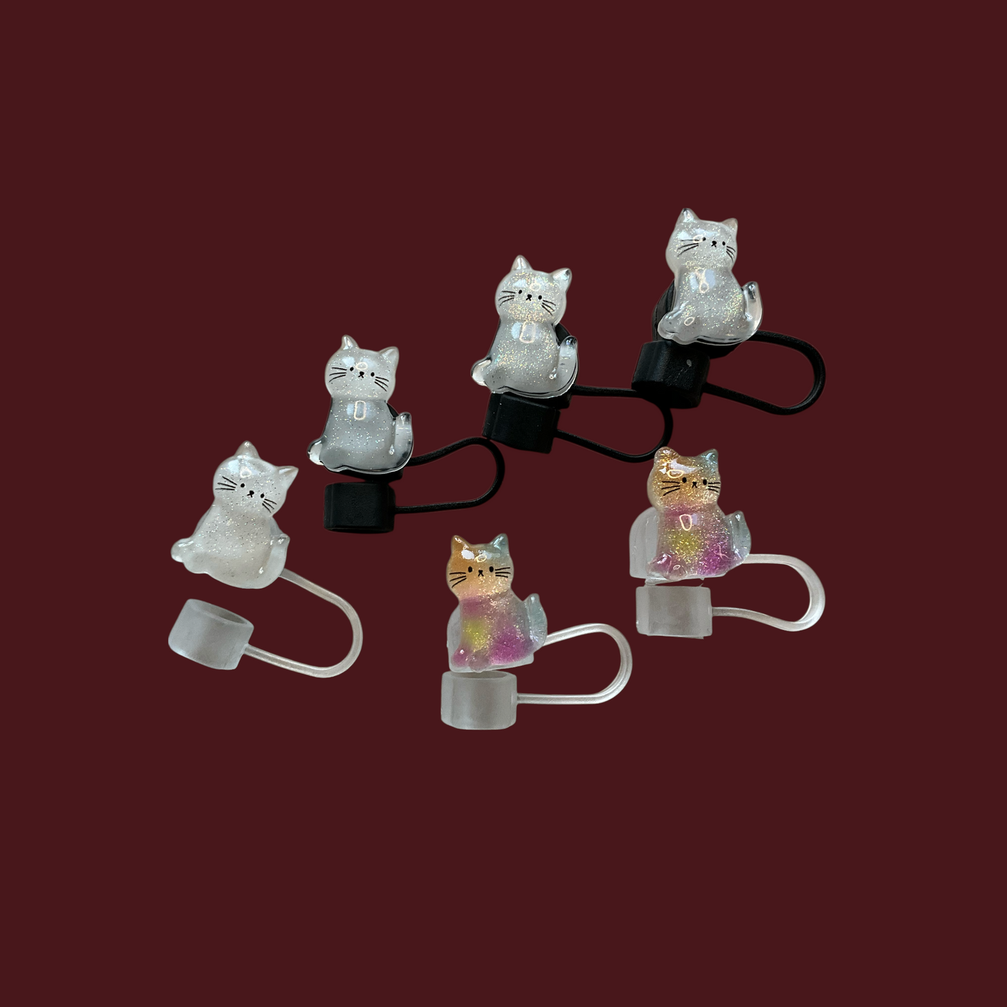 Meow & Glow – die Glitzerkätzchen für deinen Strohhalm