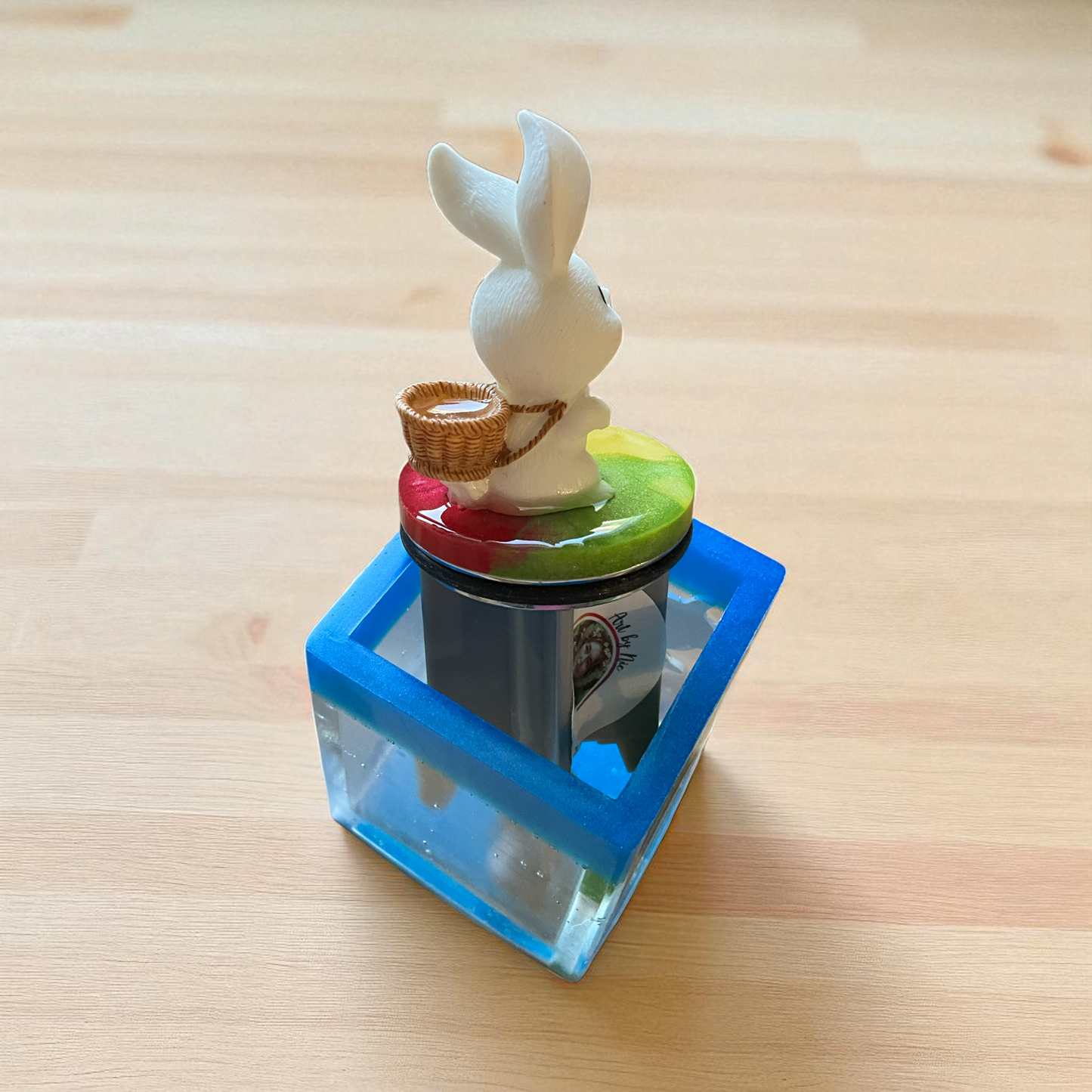 🐰 Oster Waschbeckenstöpsel mit Häschen & Körbchen – einzigartig