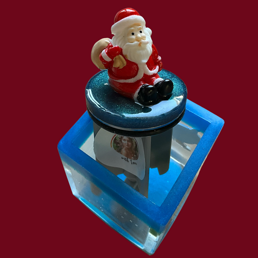 🎄 Weihnachts Waschbeckenstöpsel – Sitzender Weihnachtsmann