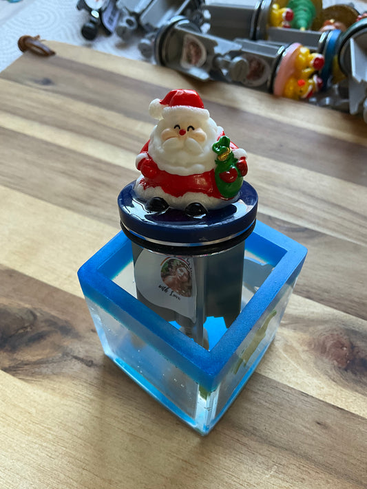 🎄 Weihnachts Waschbeckenstöpsel – mit Weihnachtsmann & Geschenkesack