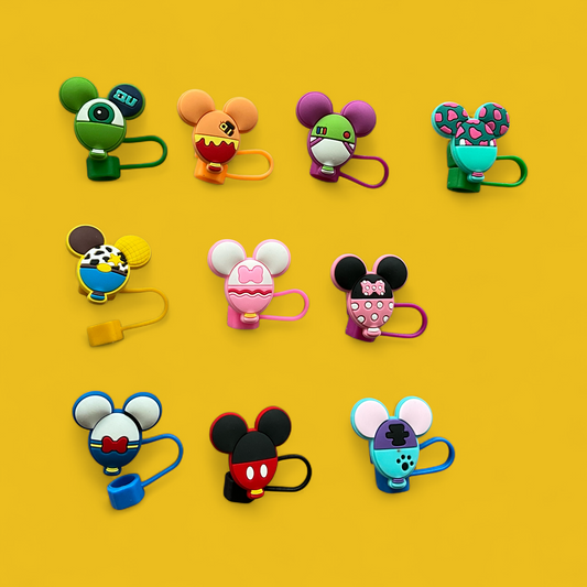 🐭✨ Mouse Magic Trinkhalmabdeckungen – Fun Edition ✨🐭