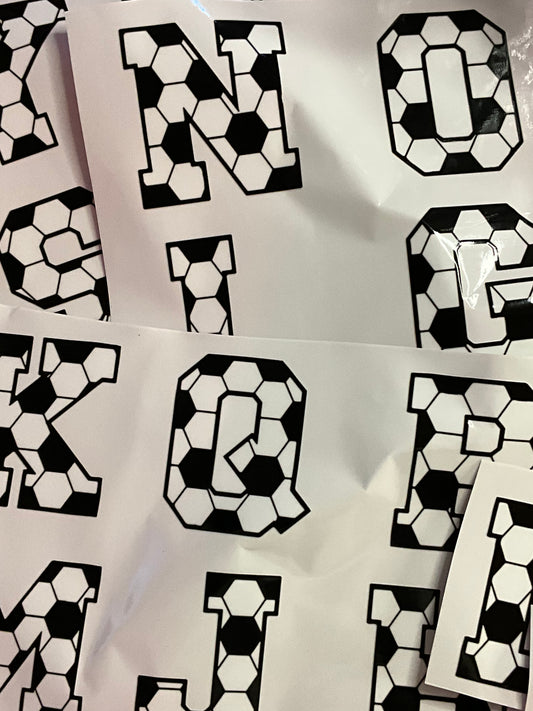 320 Fussball Alphabet Grösse: ca. 9 cm mal 9 cm