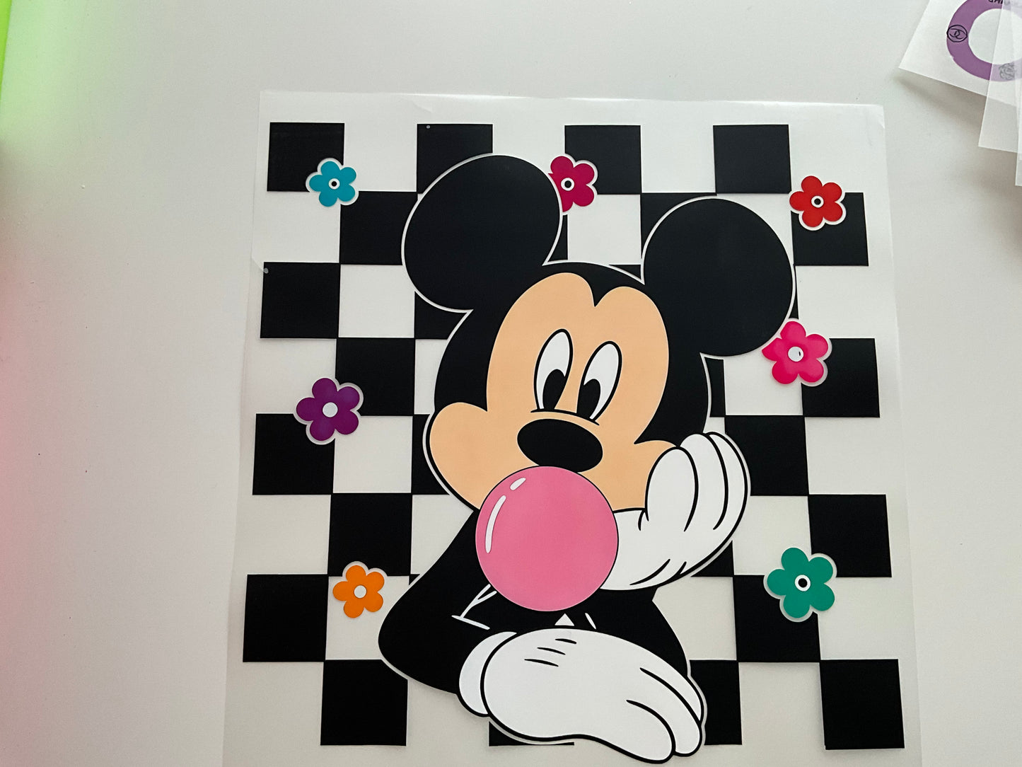 Textil Sticker-Maus