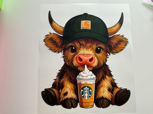 Textil Sticker-Kuh Cup