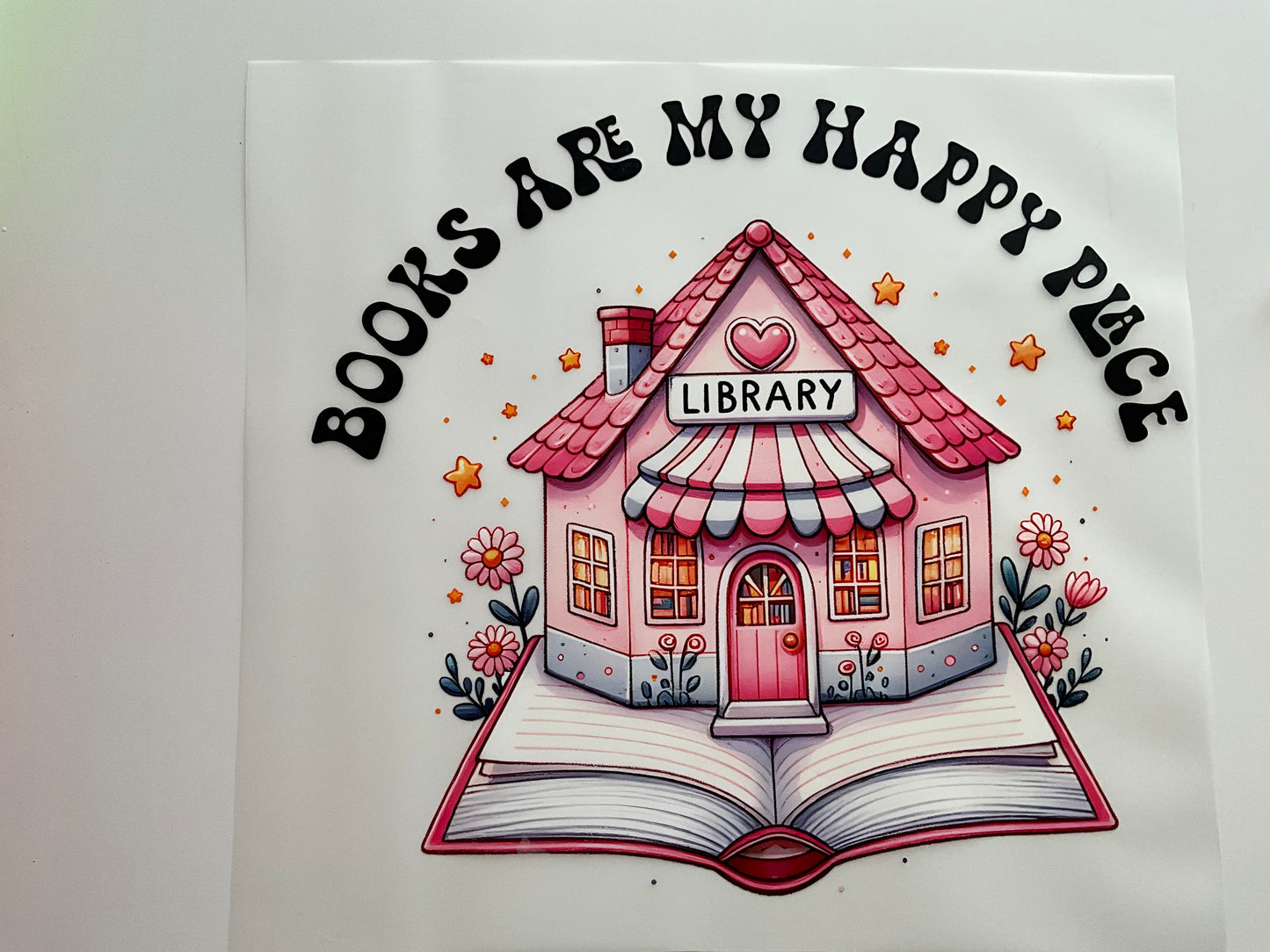 Textil Sticker- books are my happy place