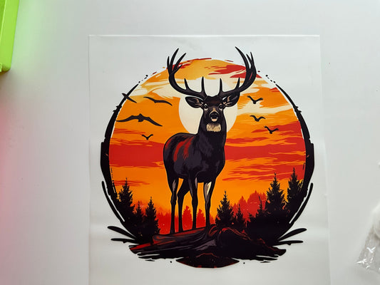 Textil Sticker- Hirsch