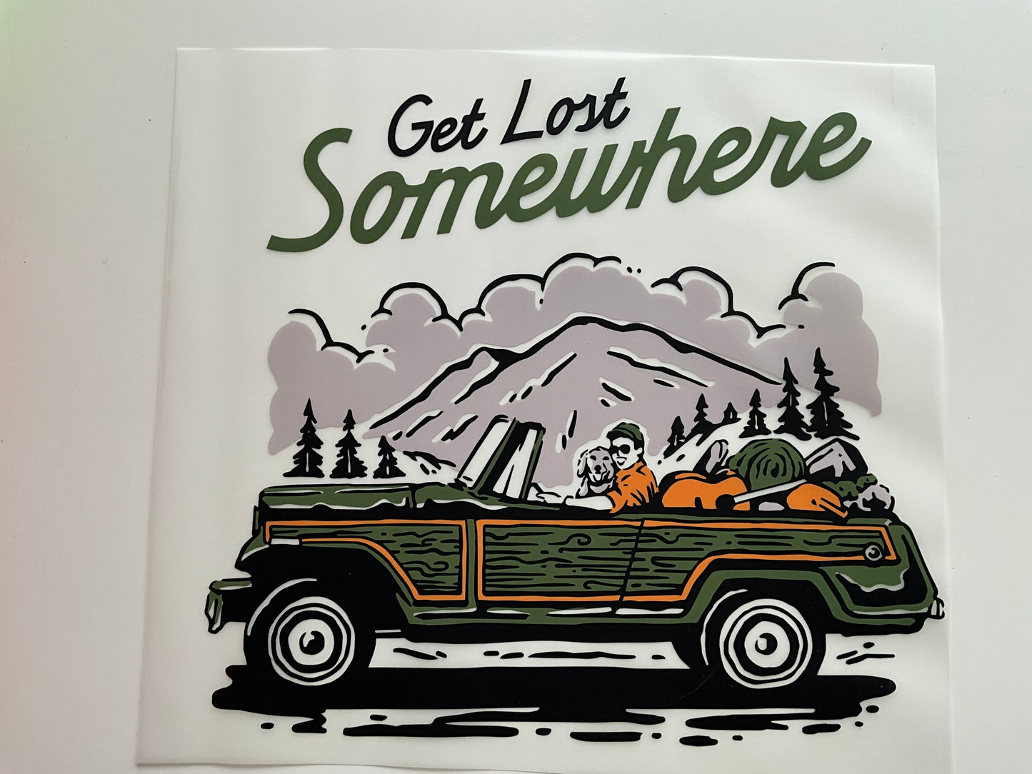 Textil Sticker- get lost somewhere