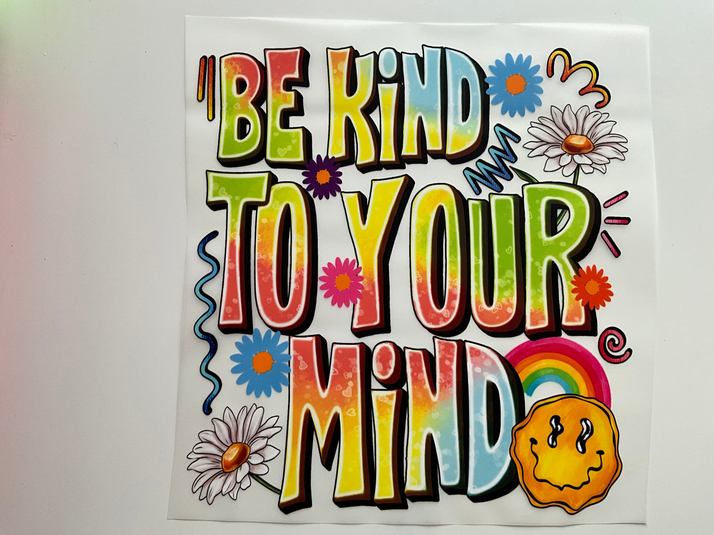 Textil Sticker- be kind to your mind