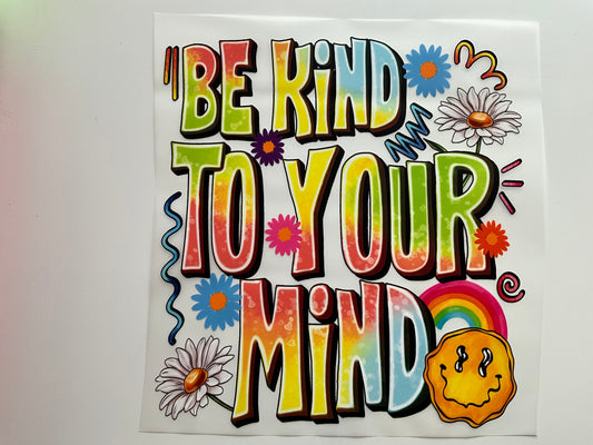 Textil Sticker- be kind to your mind