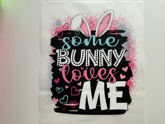 Textil Sticker- some bunny loves me
