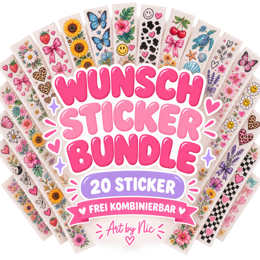 Wunsch-Sticker-Bundle – 20 Sticker frei auswählen 💗