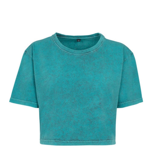 Cropped Oversized T-Shirt – personalisiert mit Wunsch-Sticker