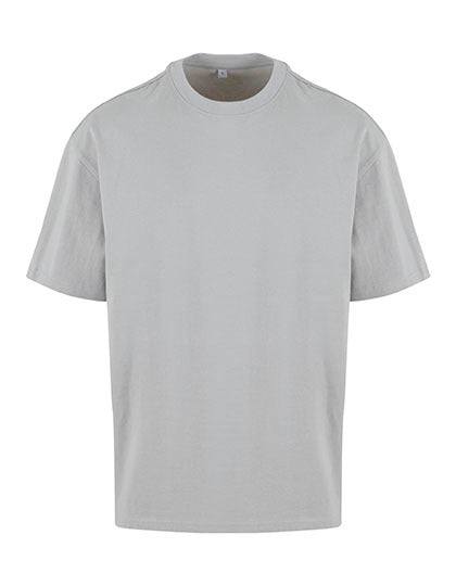 Live T-Shirt Oversized aus Bio-Baumwolle – personalisiert mit Wunsch-Sticker