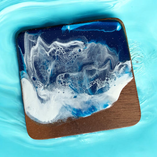 Schmuckkästchen aus Nussbaum Holz ocean Art design Ring Aufbewahrung Handarbeit Geschenke Schmuckschatulle Schmuckorganizer Verpackung