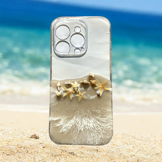 Ocean Art Handyhülle Handy Cover meeresdesign maritime Wellen Muscheln ocean Handy Hülle handycover I phone iPhone 16 pro