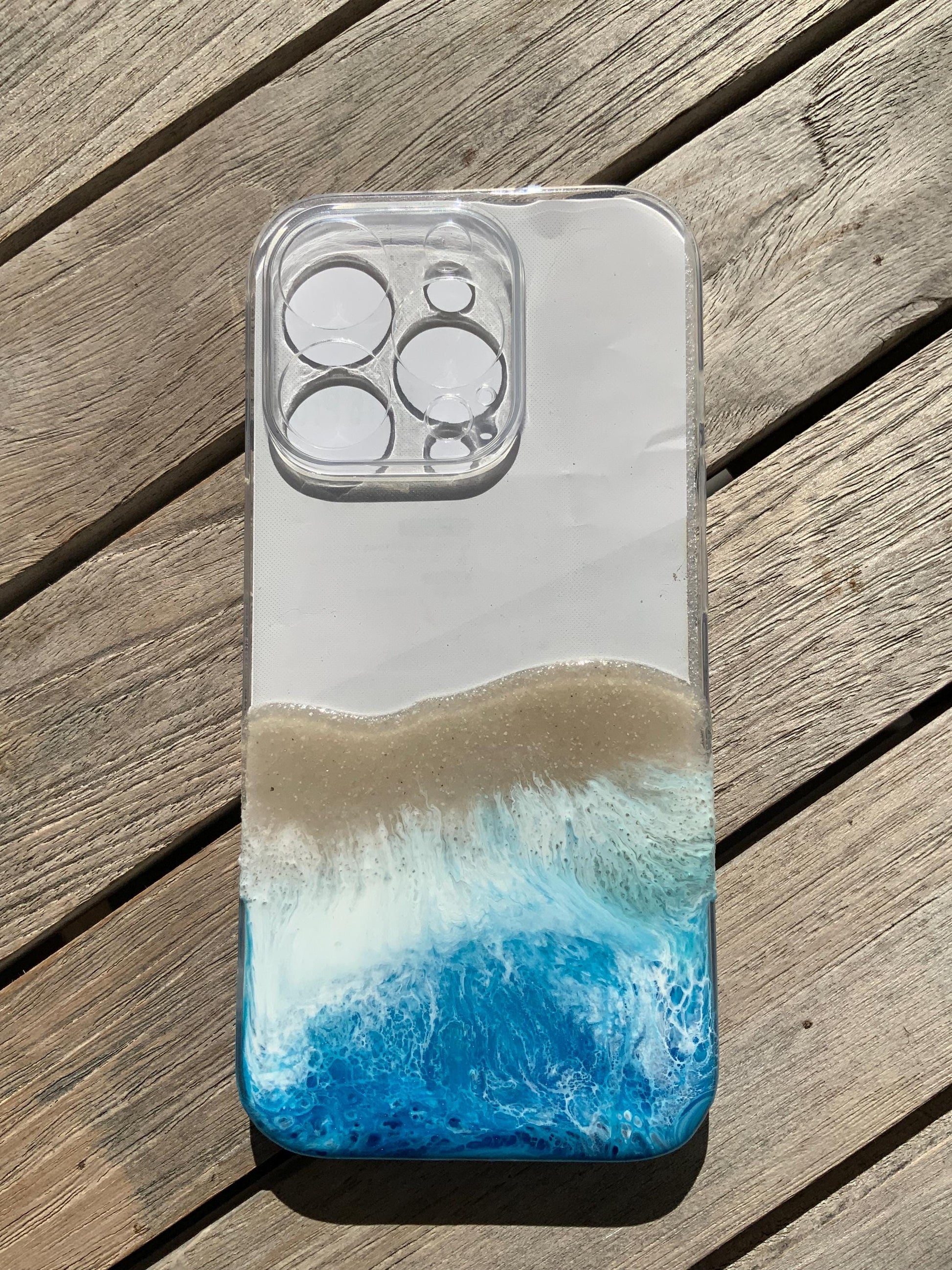 Ocean Art Handyhülle Handy Cover meeresdesign maritime Wellen Muscheln ocean Handy Hülle handycover I phone iPhone 16 pro
