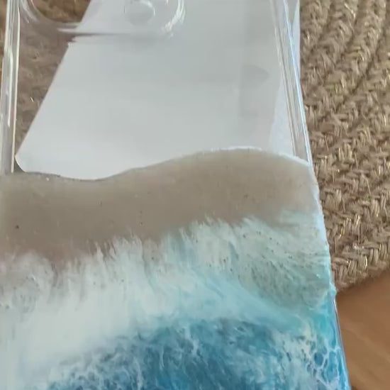 Ocean Art Handyhülle Handy Cover meeresdesign maritime Wellen Muscheln ocean Handy Hülle handycover I phone iPhone 16 pro